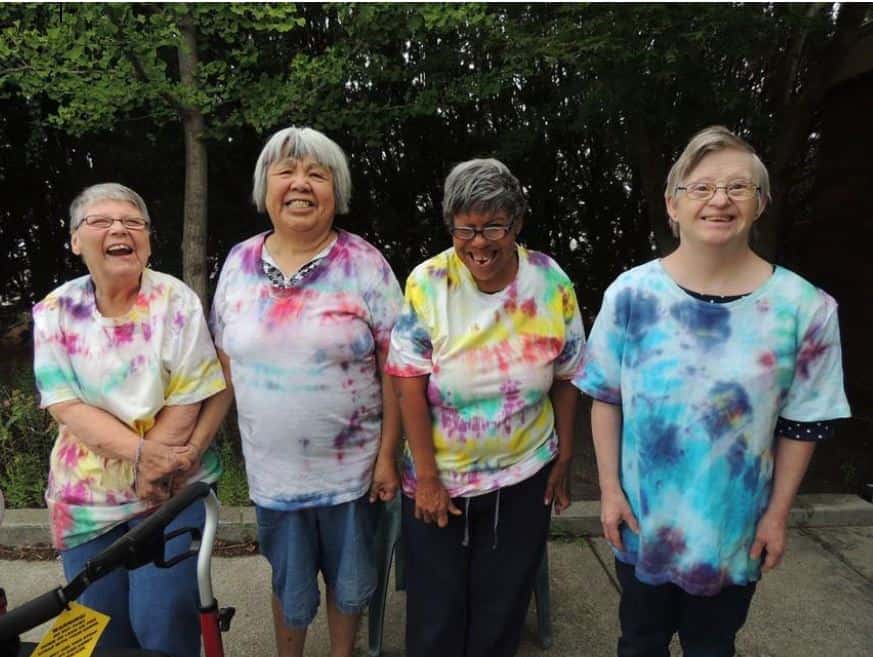 Community Inclusion participant enjoying an outdoor activity
